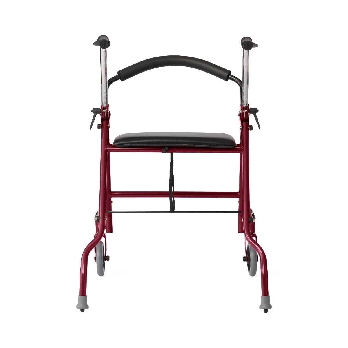 Medline 2-Wheel Steel Rollator with 5" Wheels