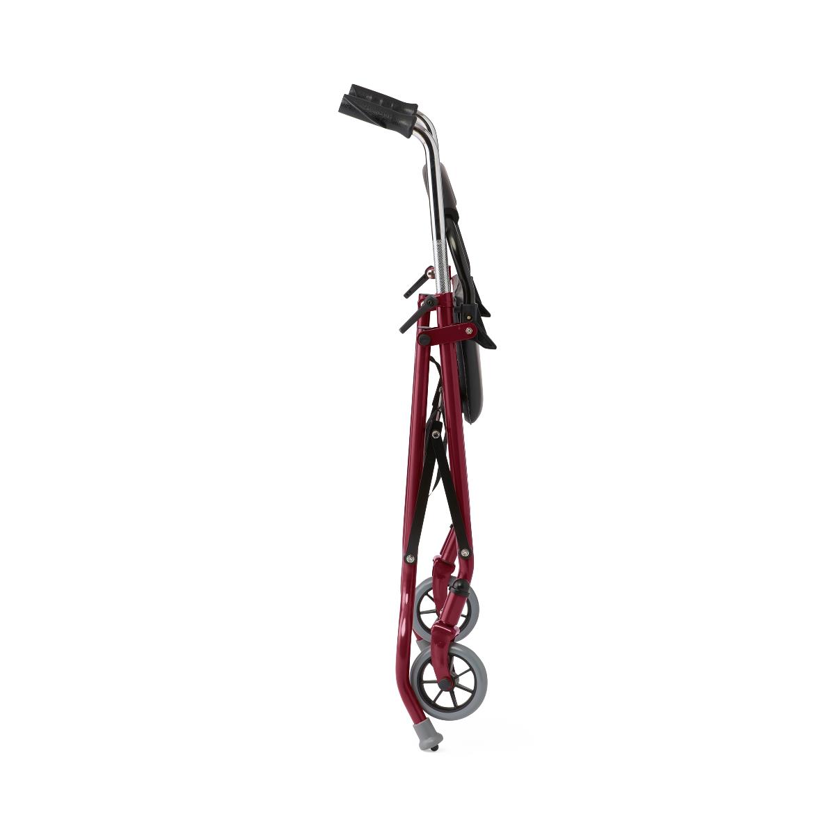 Medline 2-Wheel Steel Rollator with 5" Wheels