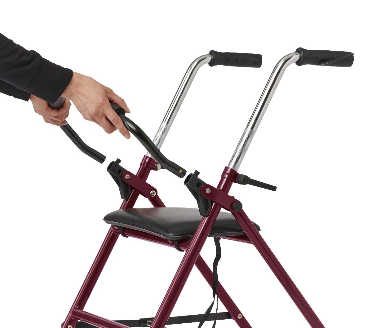 Medline 2-Wheel Steel Rollator with 5" Wheels