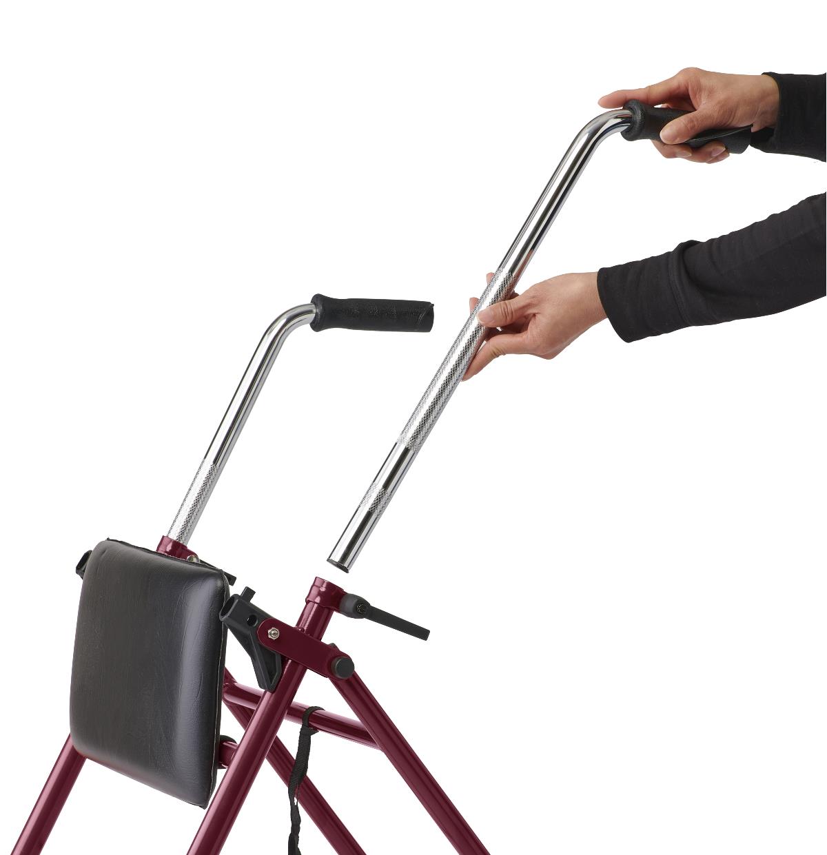 Medline 2-Wheel Steel Rollator with 5" Wheels