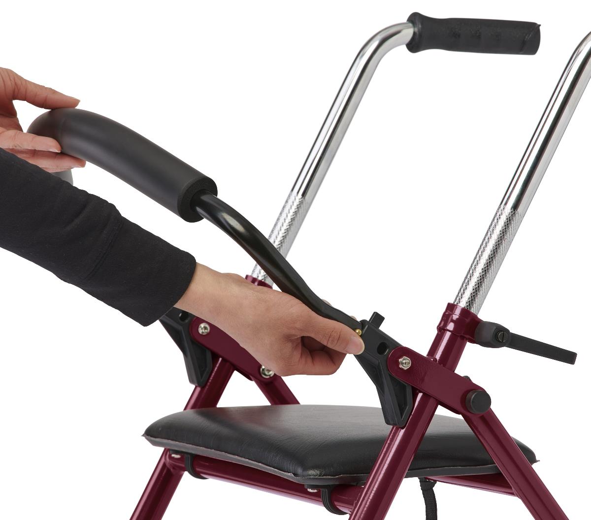Medline 2-Wheel Steel Rollator with 5" Wheels