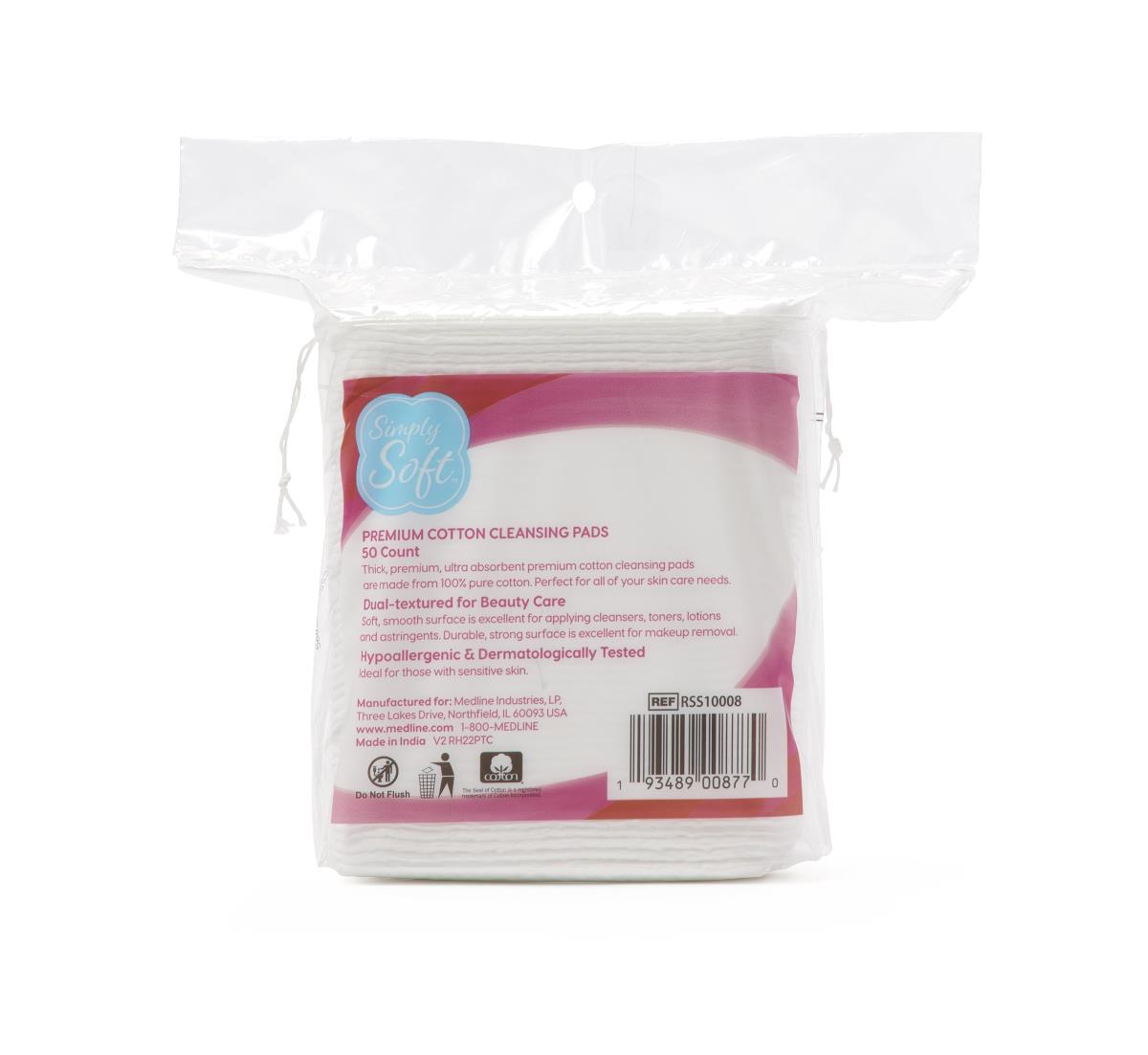 Medline Simply Soft Premium Cotton Pads