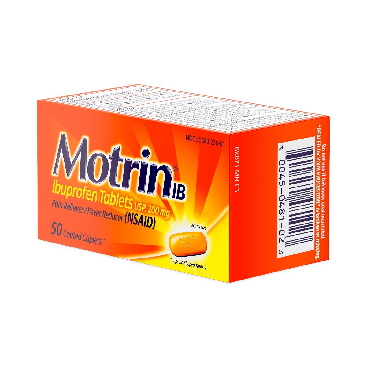 Motrin Ib Ibuprofen Pain Reliever - BeHope