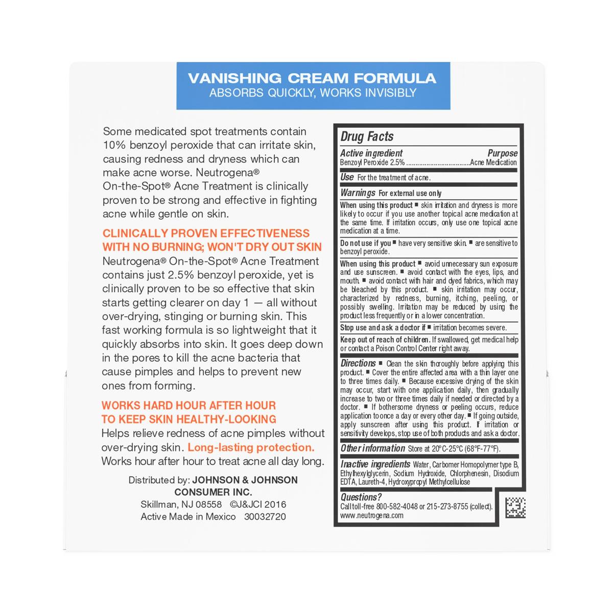 Neutrogena On-the-spot Acne Treatment - BeHope