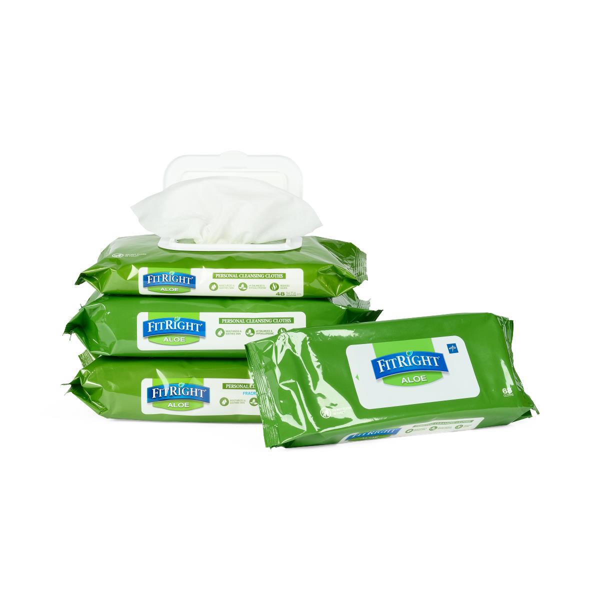 FitRight Aloe Personal Cleansing Wipes