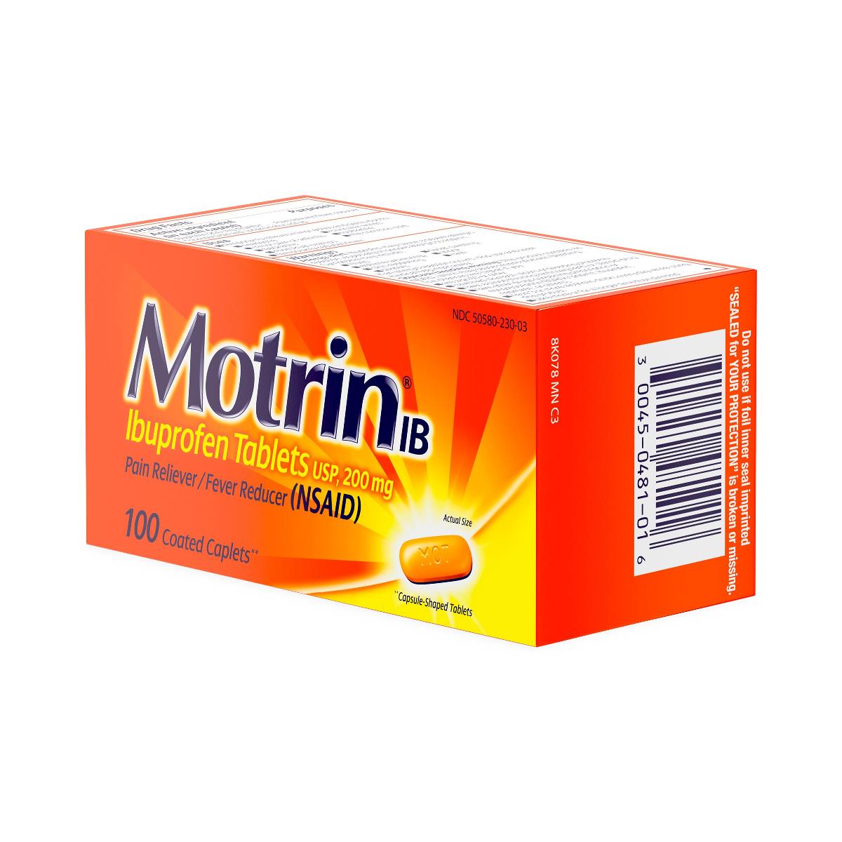 Motrin Ib Ibuprofen Pain Reliever - BeHope