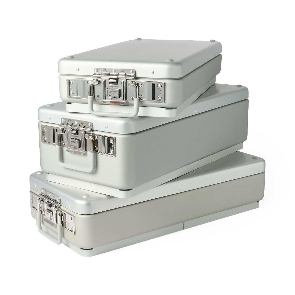 Steriset Full-Sized Sterilization Containers with Drain and Lid