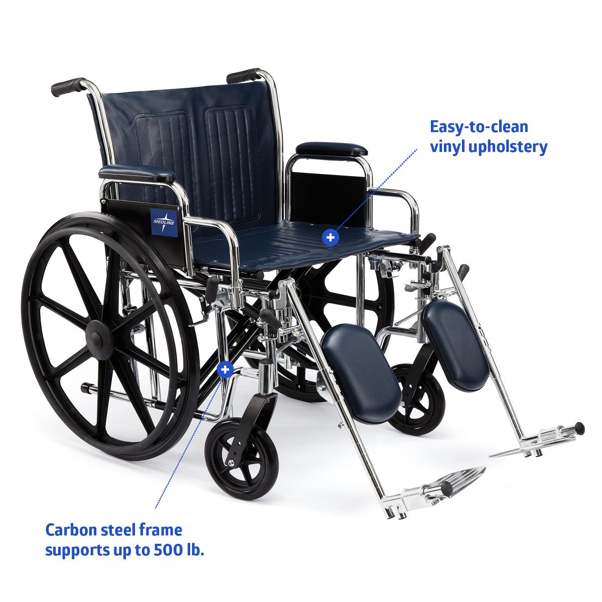 Medline Extra-Wide Wheelchairs - BeHope
