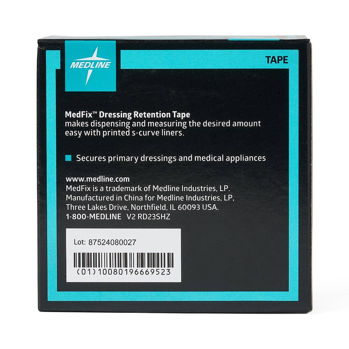 Water Resistant Dressing Retention Tape With Liner Medfix™ White 2 Inch X 11 Yard Nonwoven Nonsterile