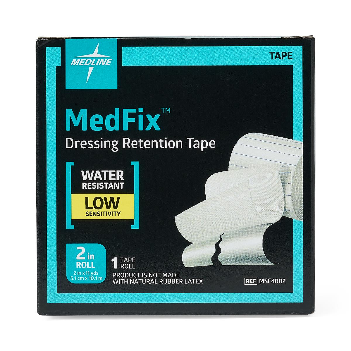 Water Resistant Dressing Retention Tape With Liner Medfix™ White 2 Inch X 11 Yard Nonwoven Nonsterile