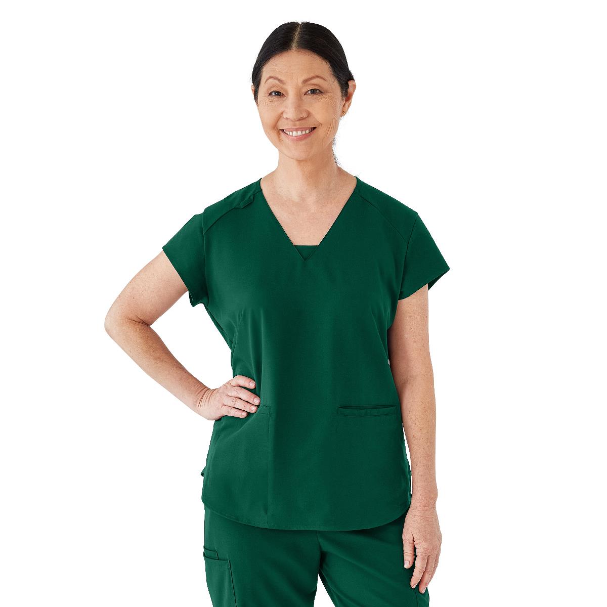 Monroe AVE Women's V-Neck Tunic Style Scrub Tops (Style 4805)