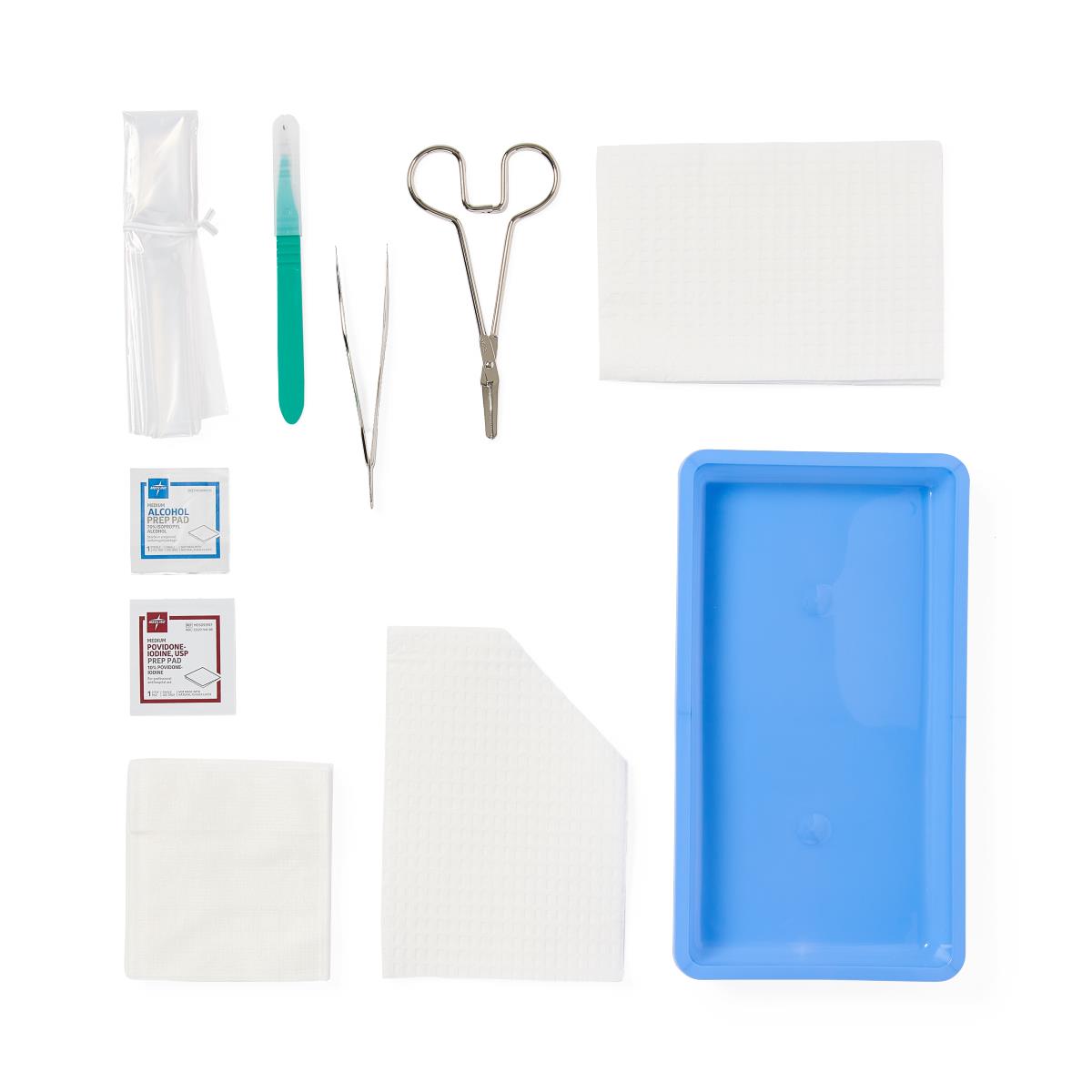 Medline Incision and Drainage Trays with COMFORT LOOP Instruments