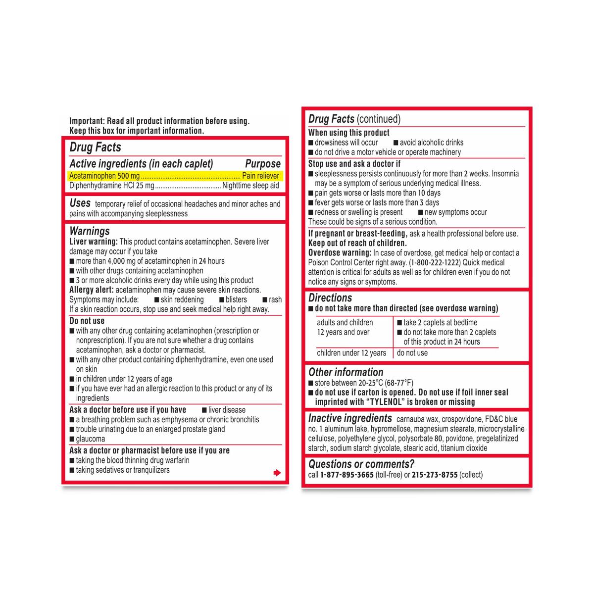 Tylenol PM Extra-Strength Caplets