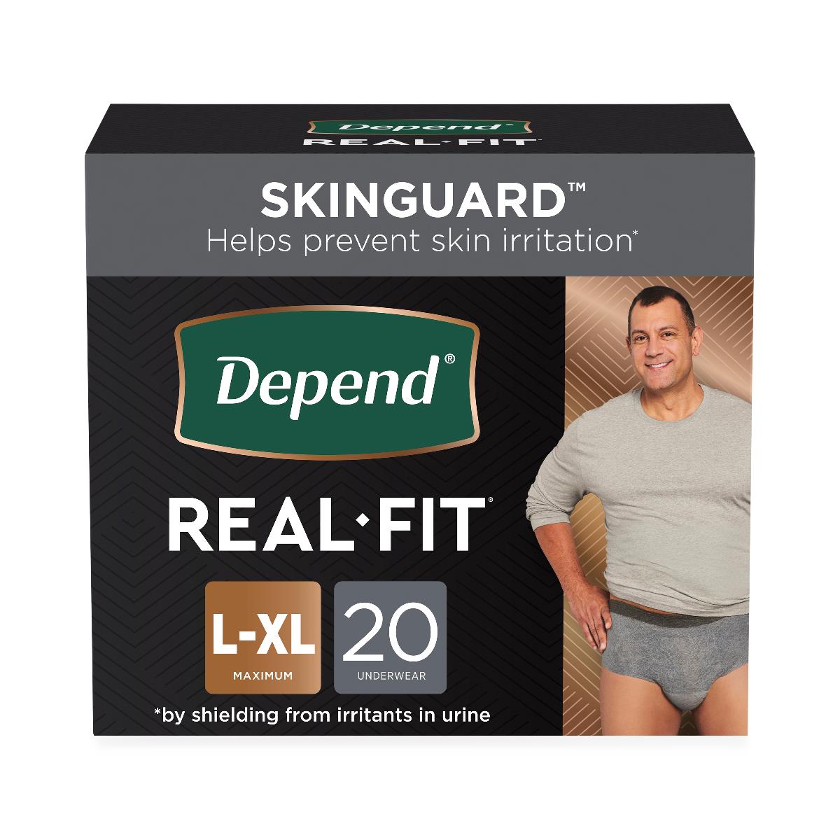 Depend Fit-flex Maximum Absorbency Men's Underwear - BeHope