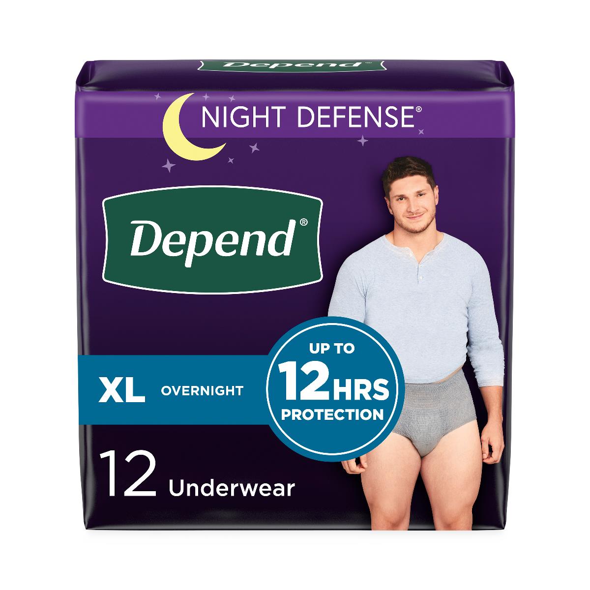 Depend Disposable Adult Incontinence Protection Briefs
