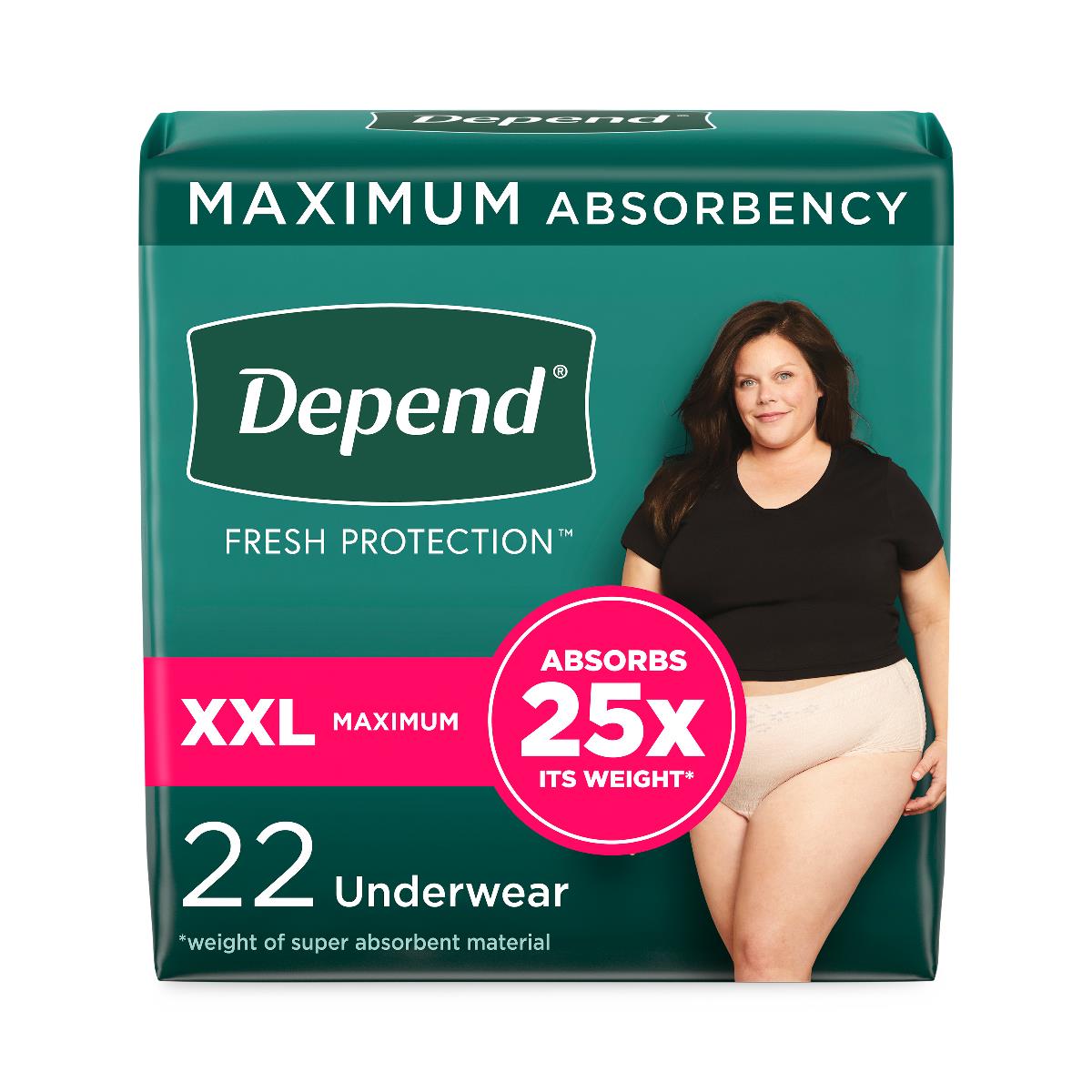Depend Fresh Protection Incontinence Underwear For Women - BeHope