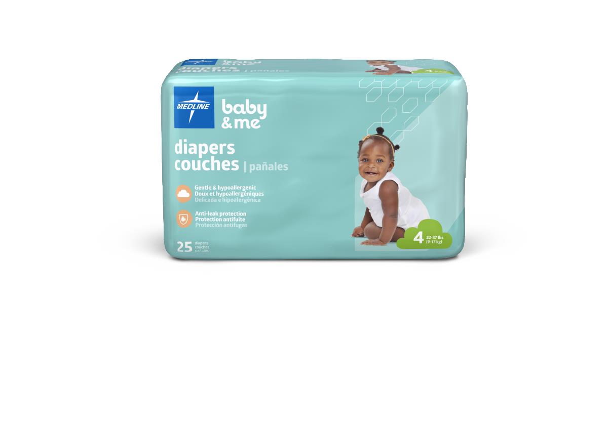 Medline Disposable Baby Diapers