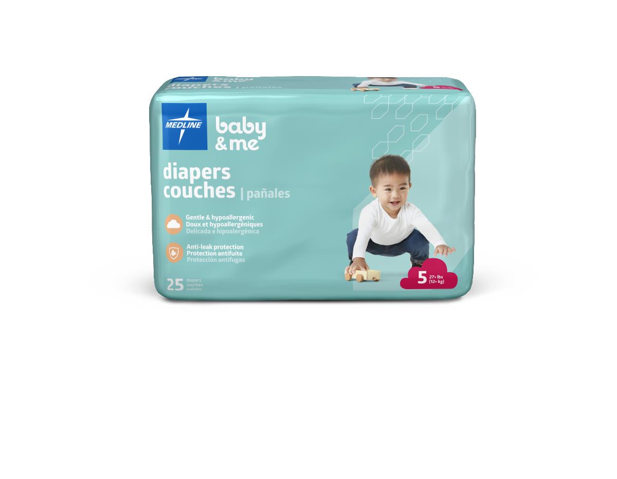 Medline Disposable Baby Diapers