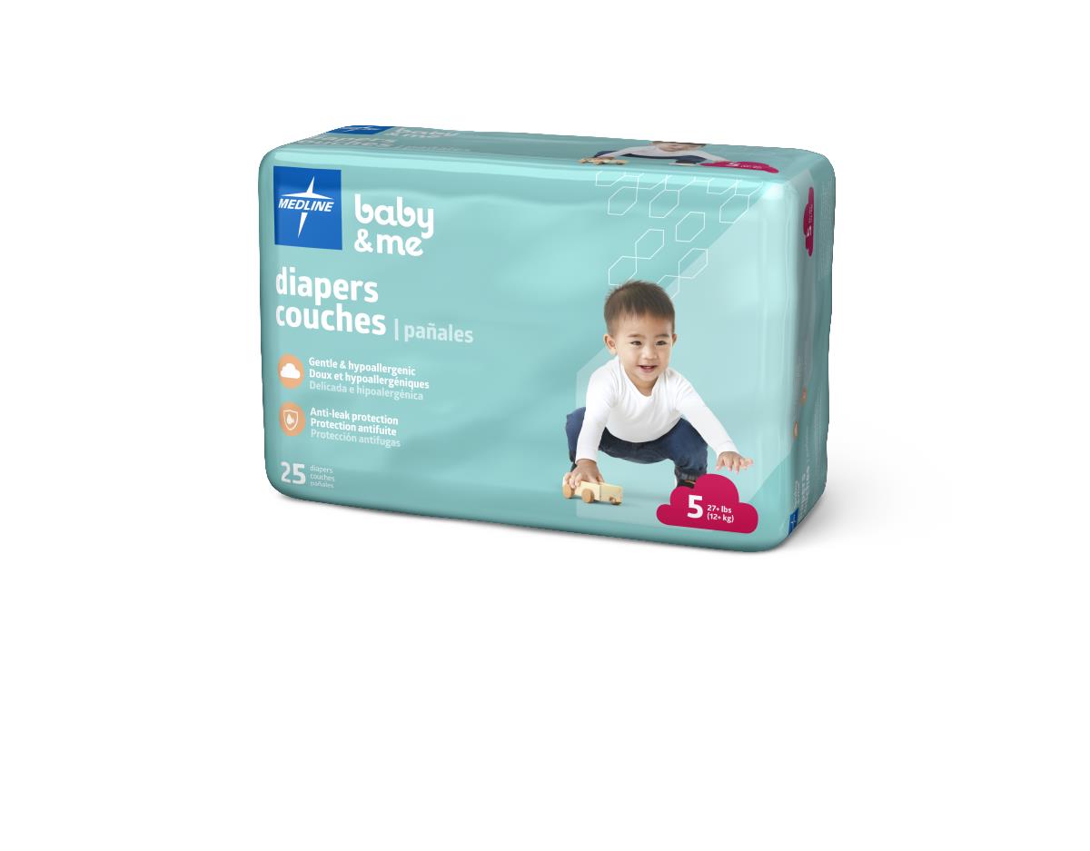 Medline Disposable Baby Diapers