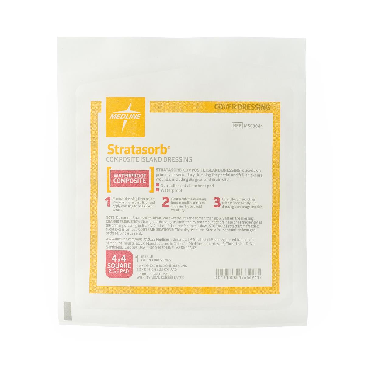 Stratasorb Waterproof Adhesive Island Wound Dressings