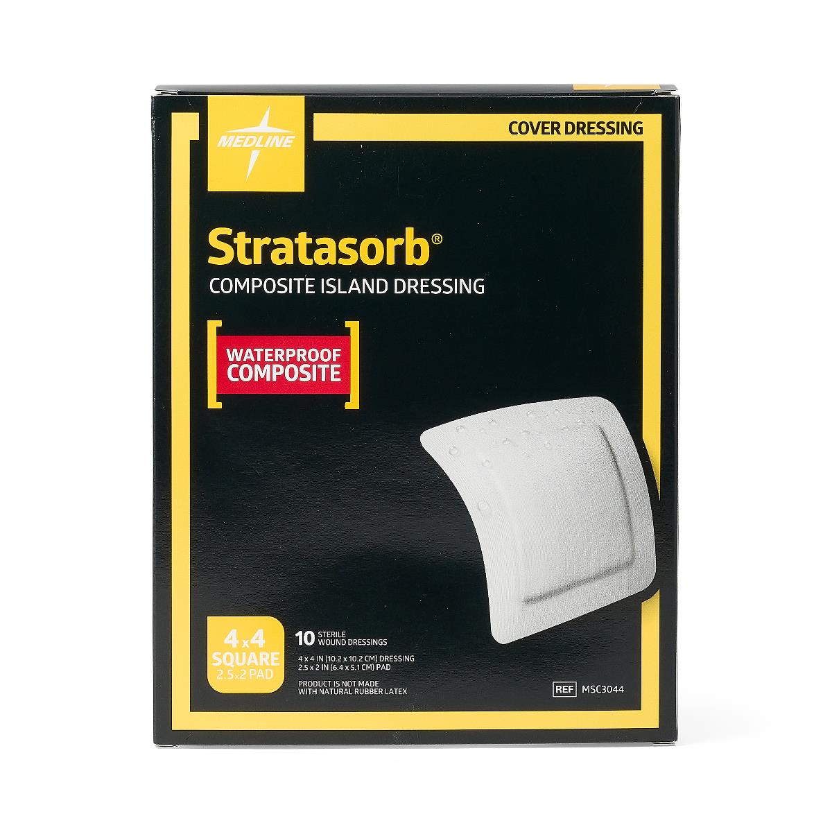 Stratasorb Waterproof Adhesive Island Wound Dressings