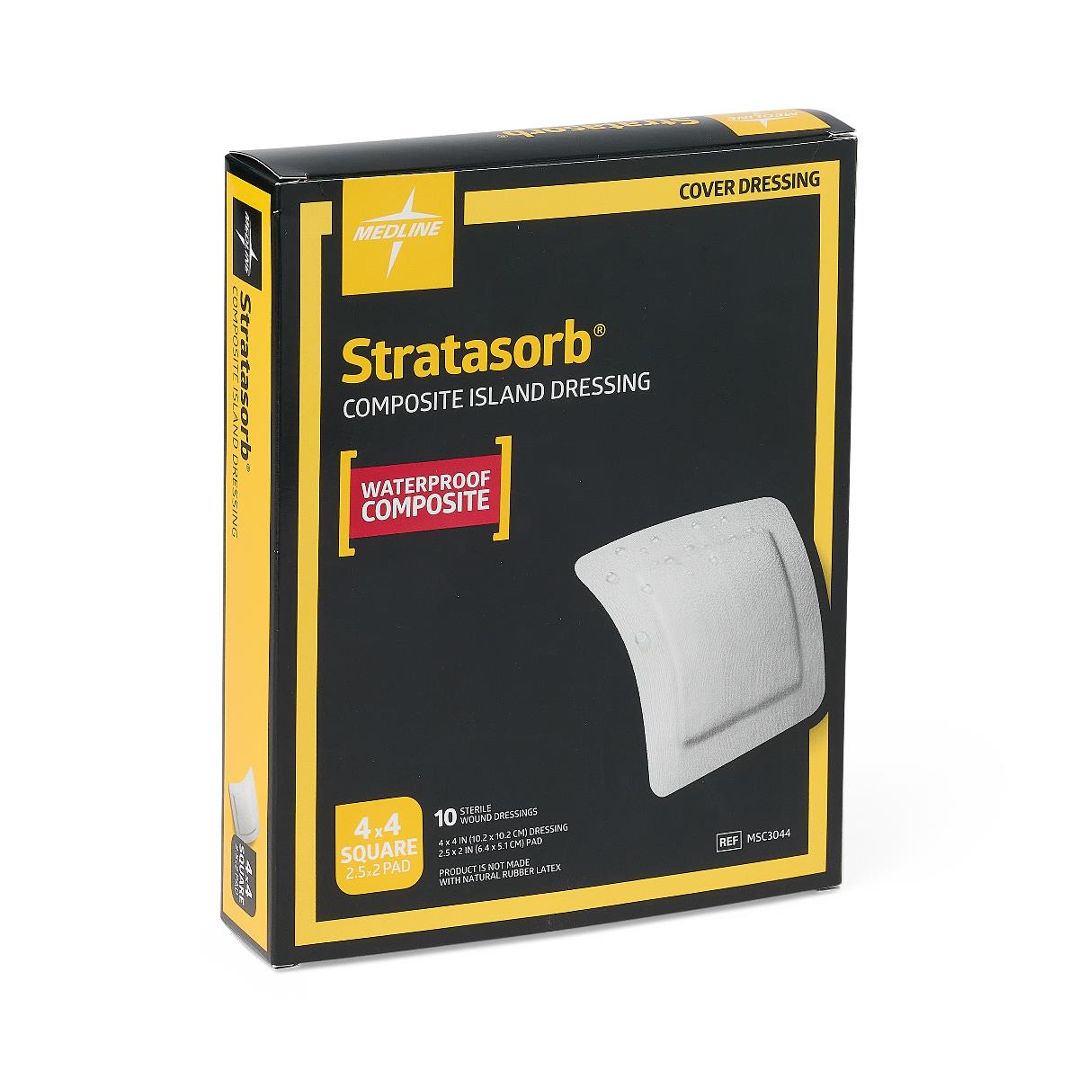 Stratasorb Waterproof Adhesive Island Wound Dressings