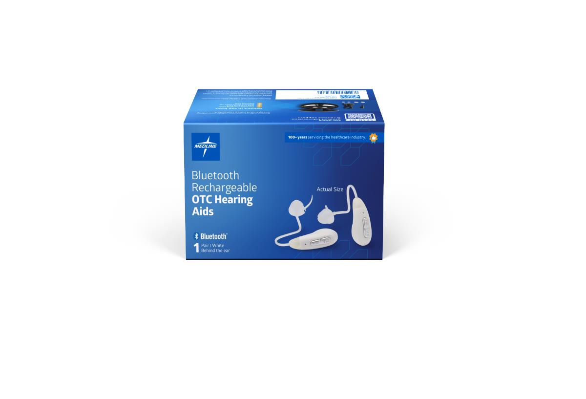 Medline Bluetooth Rechargeable OTC Hearing Aids