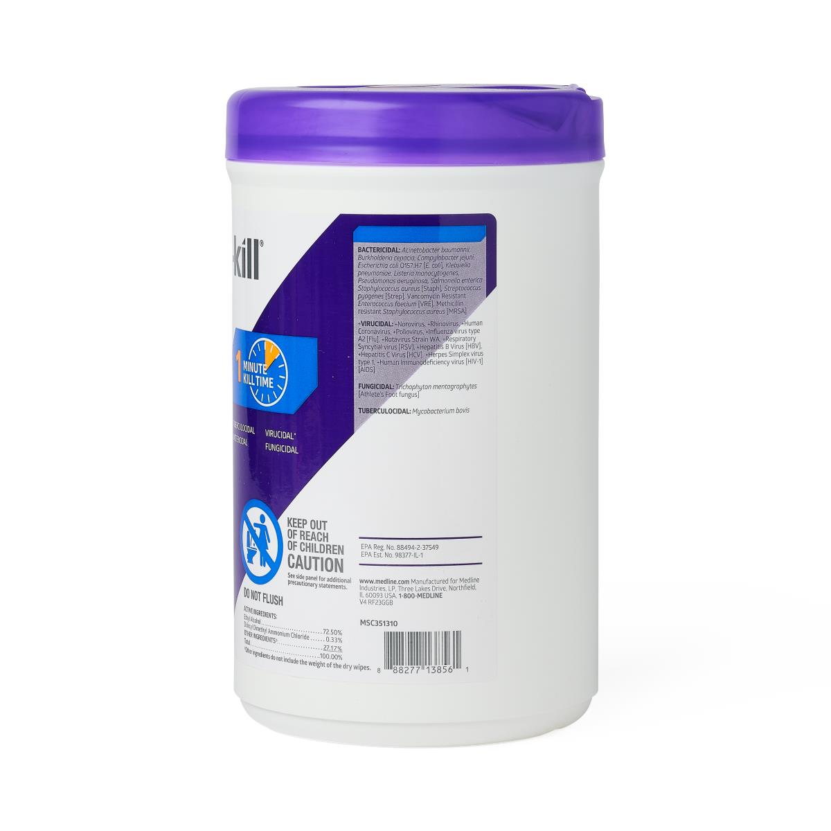 Micro-Kill One Germicidal Alcohol Wipes - BeHope