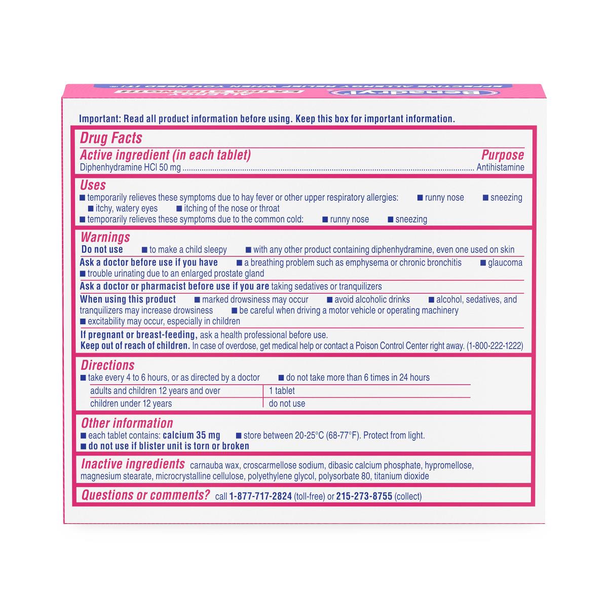 Benadryl Extra Strength Allergy Tablets