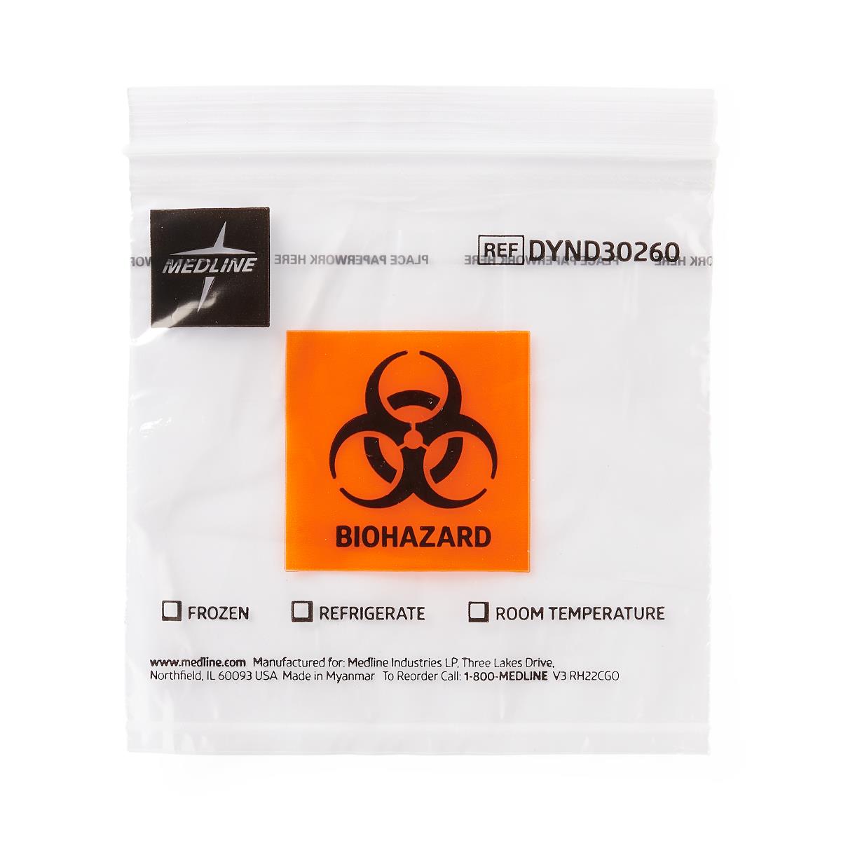 Zip-Style Biohazard Specimen Bags - BeHope