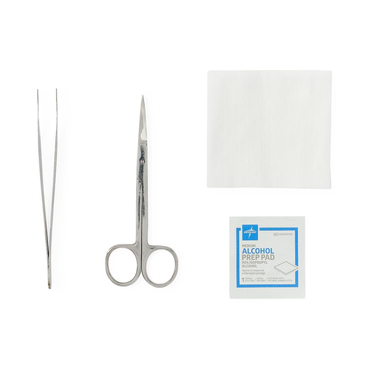 Medline Floor Grade Suture Removal Trays