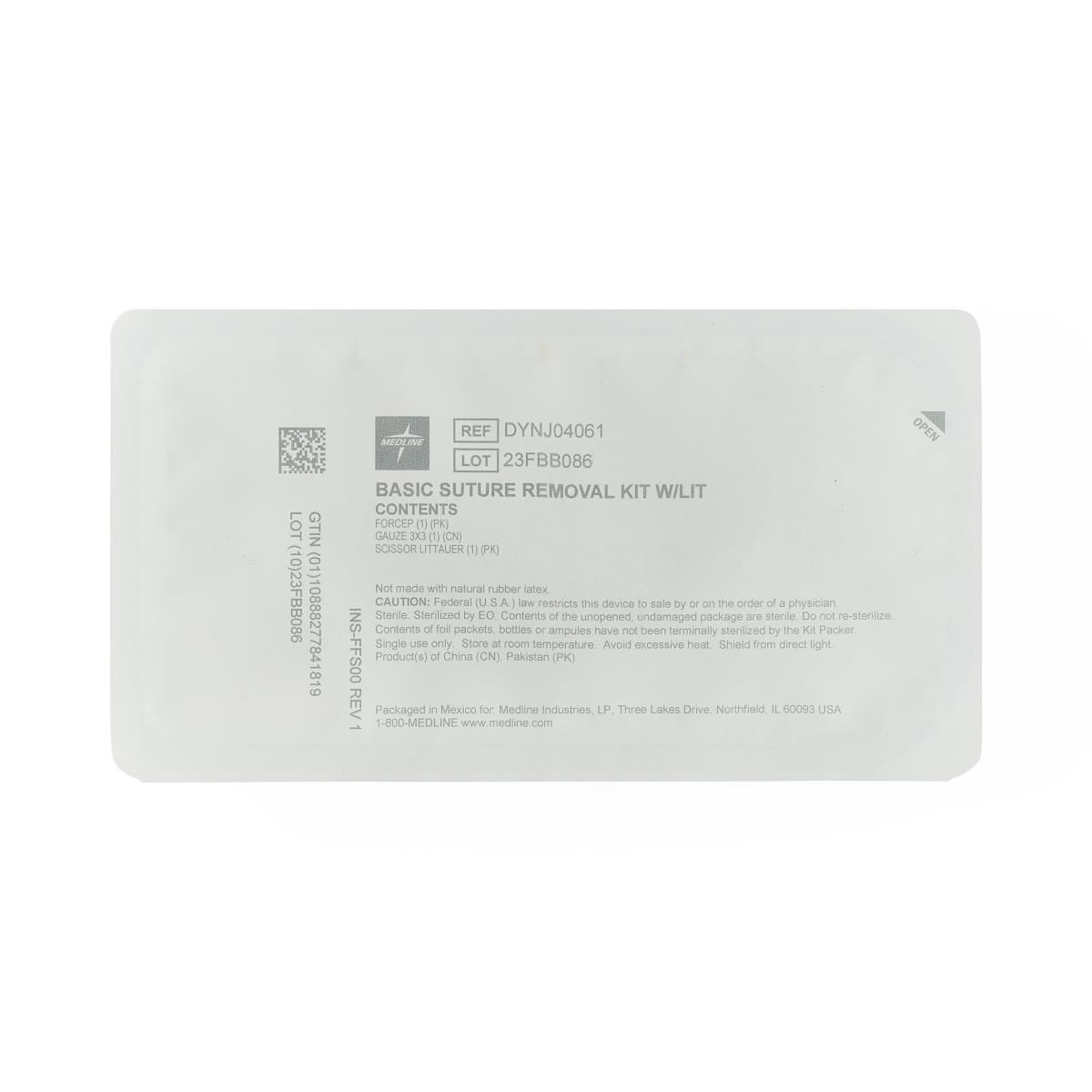 Medline Floor Grade Suture Removal Trays