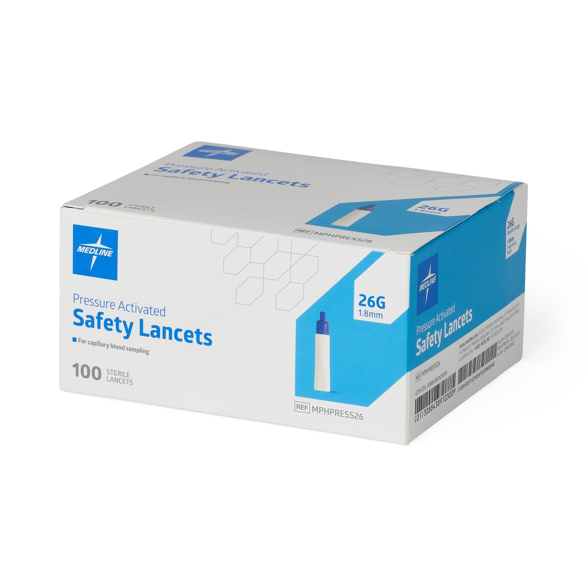 Medline Pressure Activation Safety Lancets