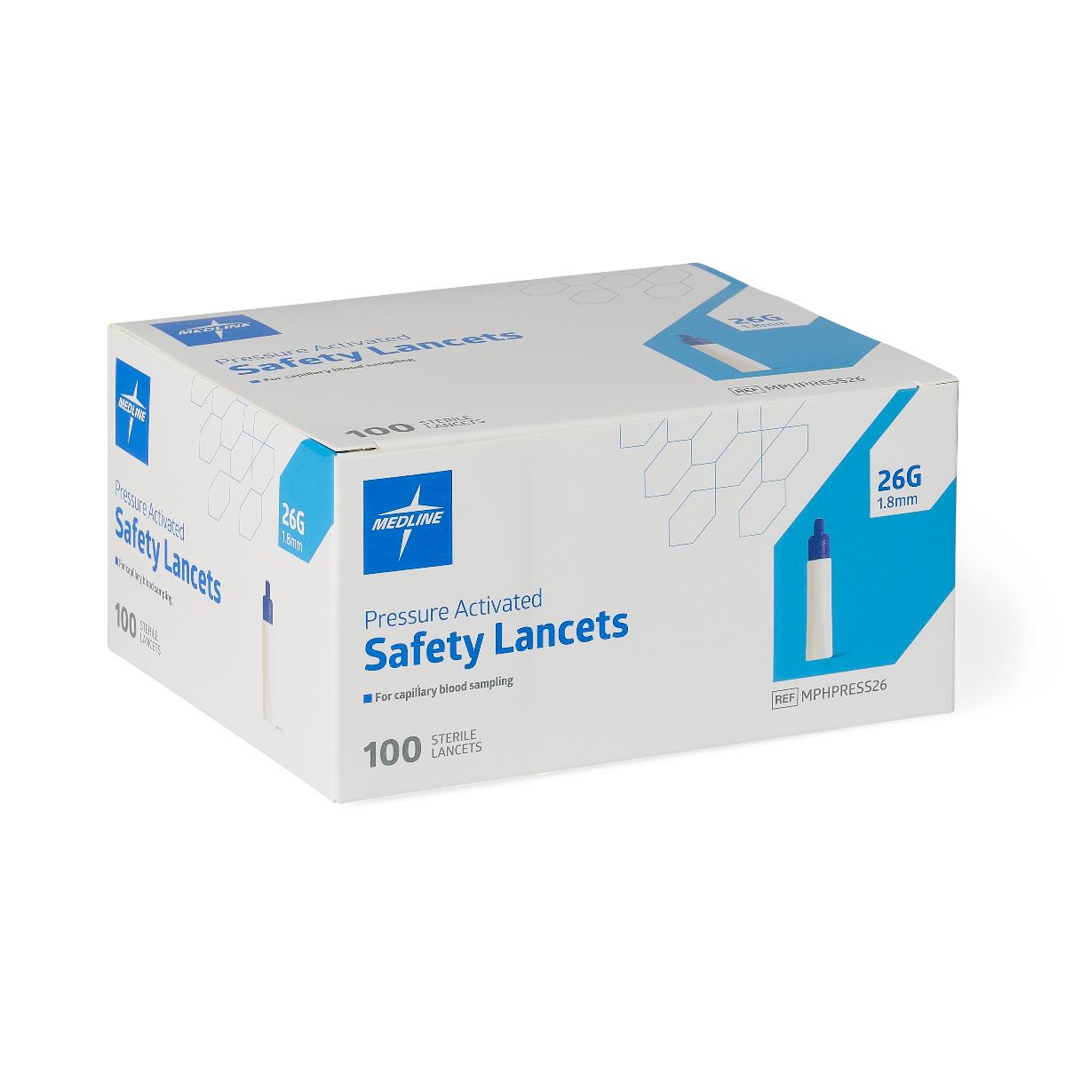 Medline Pressure Activation Safety Lancets