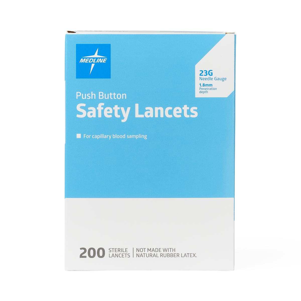 Medline Push Button Safety Lancets