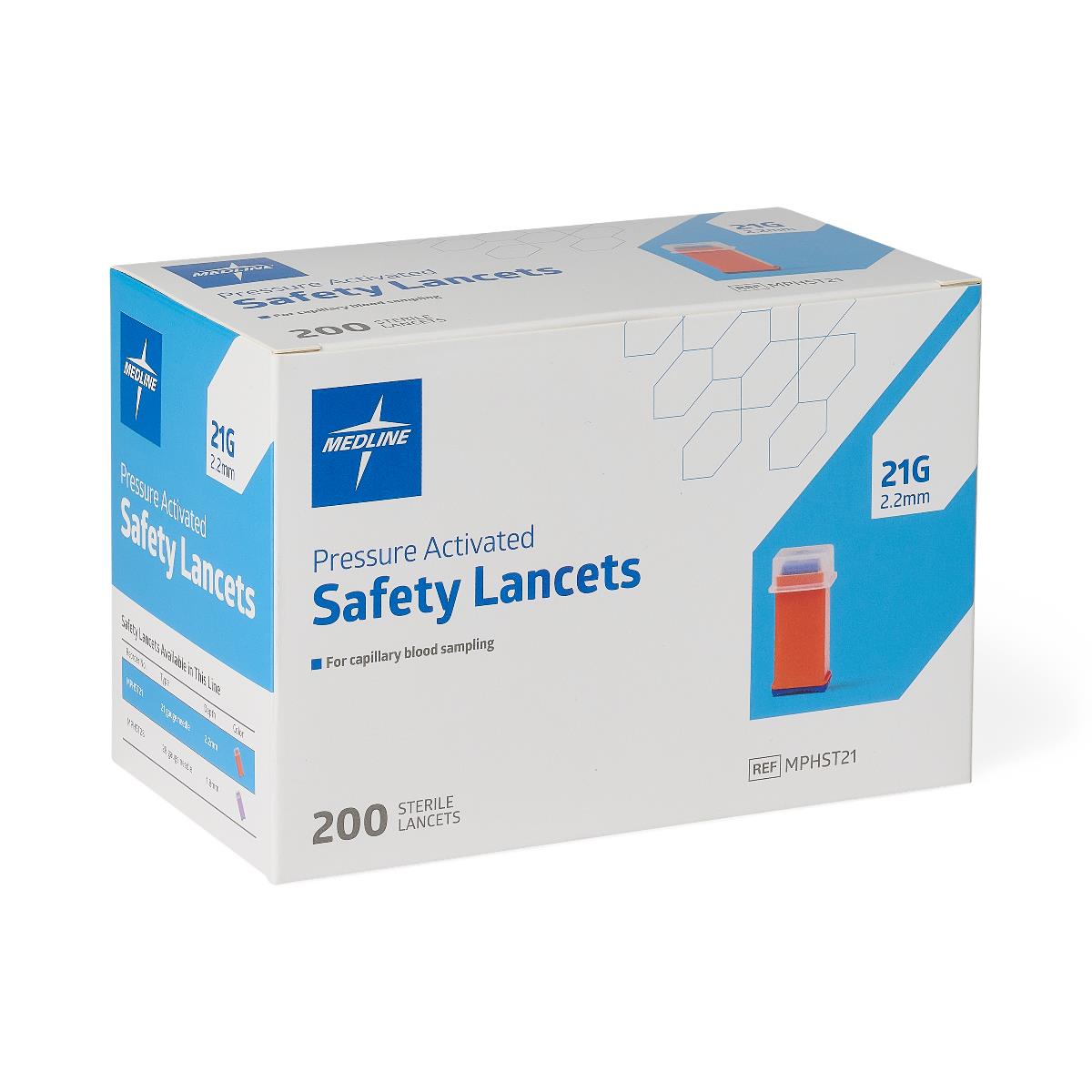 Medline Pressure Activation Safety Lancets