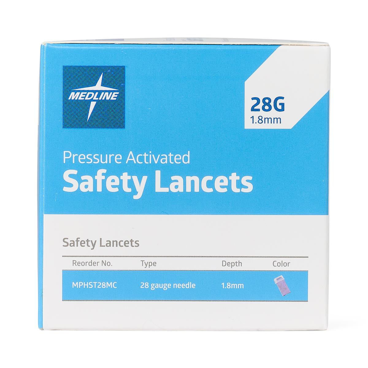 Medline Pressure Activation Safety Lancets