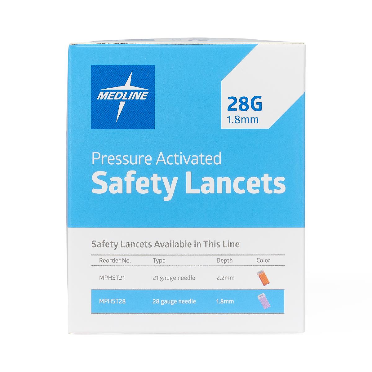 Medline Pressure Activation Safety Lancets