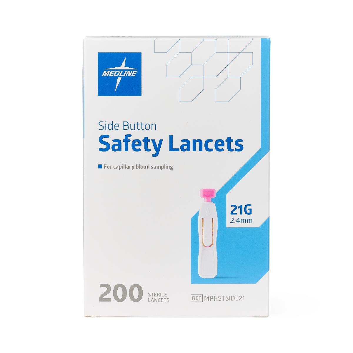 Medline Side Button Safety Lancets