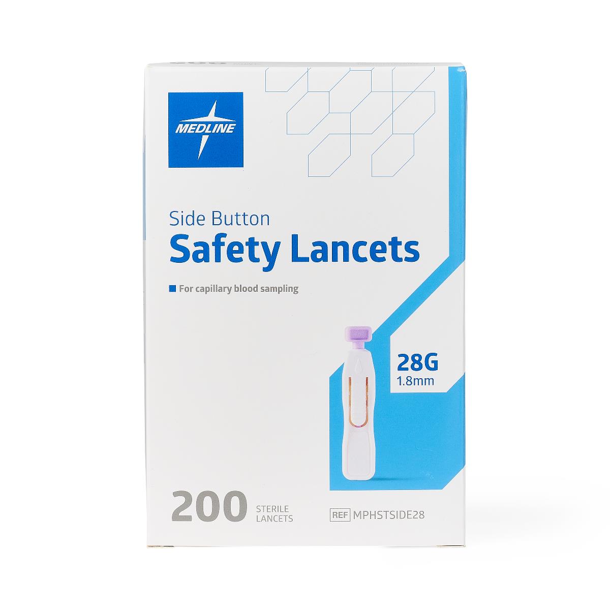 Medline Side Button Safety Lancets