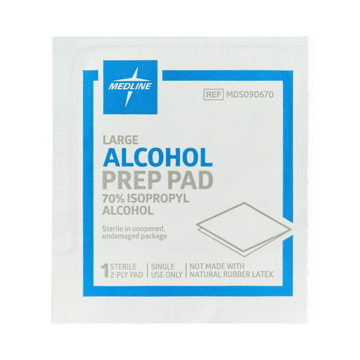 Medline Sterile Alcohol Prep Pads - BeHope