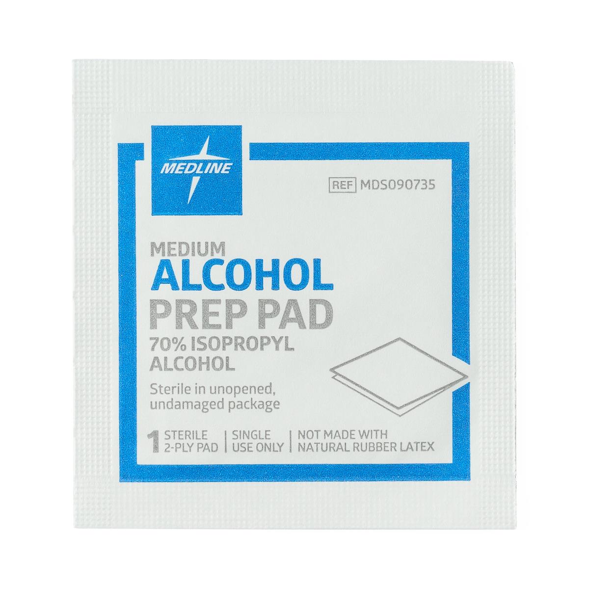Medline Sterile Alcohol Prep Pads - BeHope