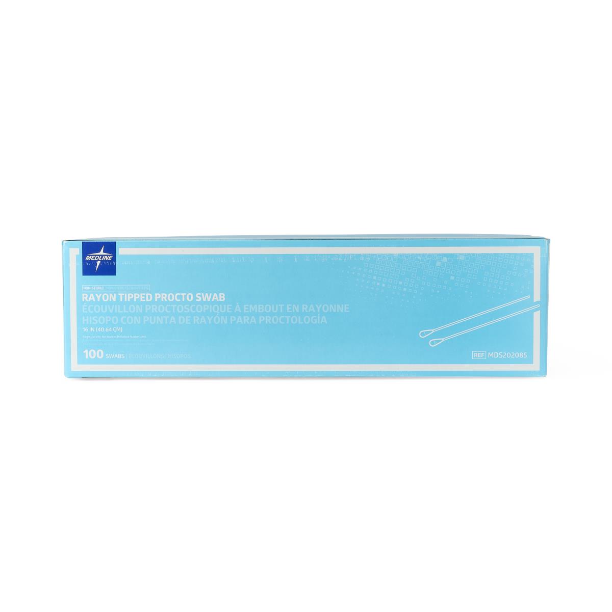 Medline Nonsterile Rayon Tipped Procto Swabs
