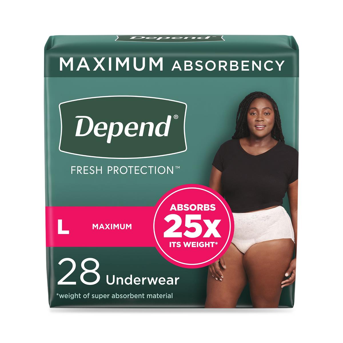 Depend Fresh Protection Incontinence Underwear For Women - BeHope