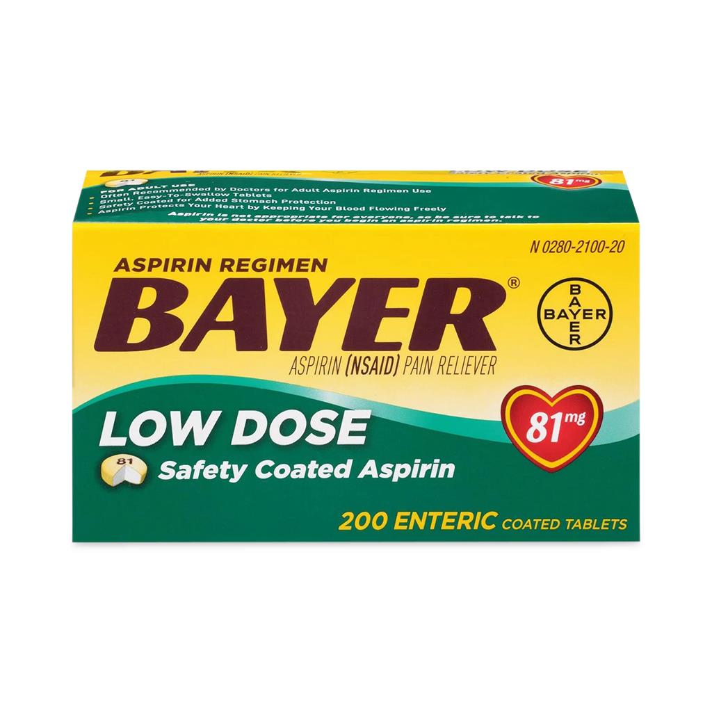 Bayer Low Dose Safety Coated Aspirin Regimen Tablets