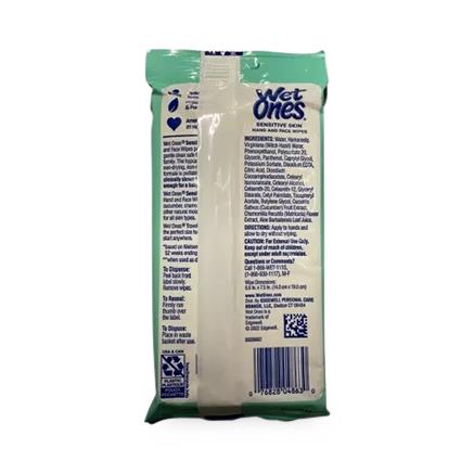 Wet Ones Sensitive Skin Hand Wipes - BeHope
