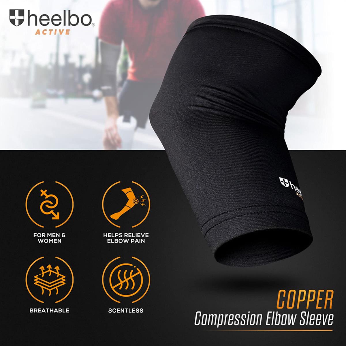 Heelbo Cooper Elbow Compression Sleeves