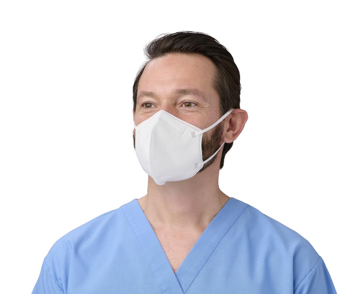 Medline Flat-Fold Face Mask with Ear Loops