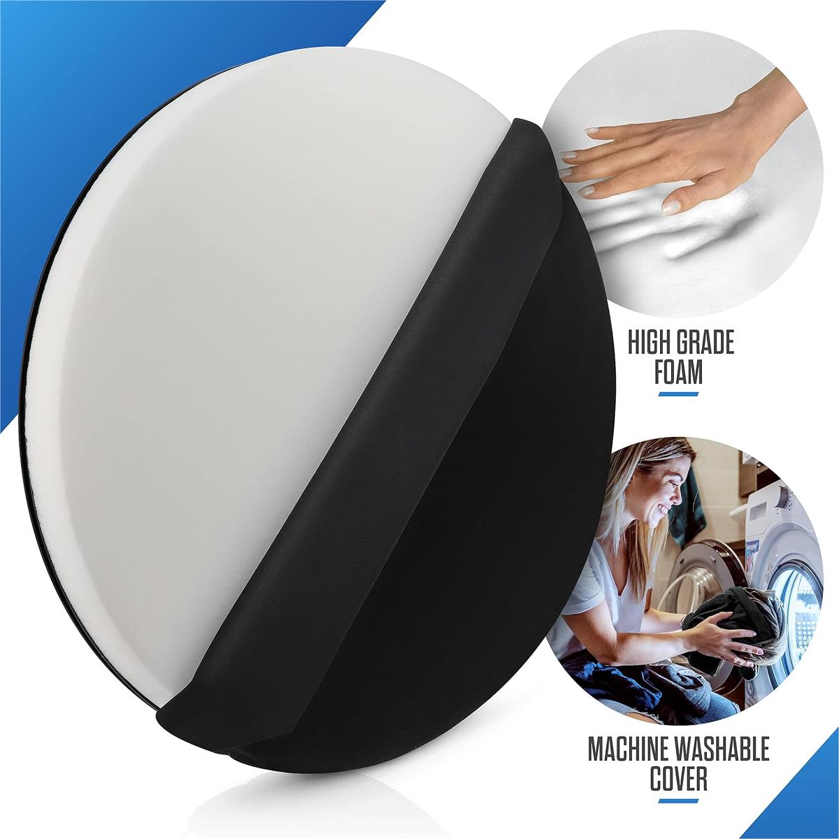 Round Deluxe 360 Degree Swivel Foam Seat Cushions - BeHope