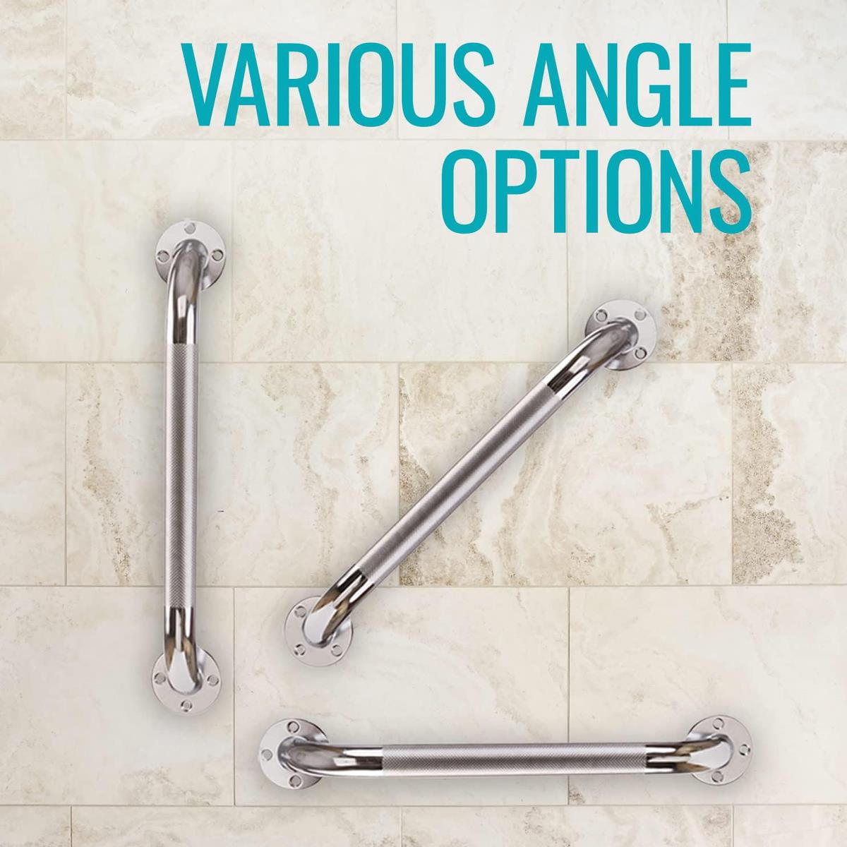 Steel Grab Bars for Bath and Shower Safety